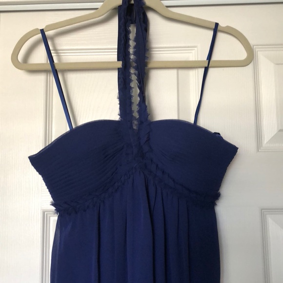 BCBG Long Blue gown - Picture 1 of 5
